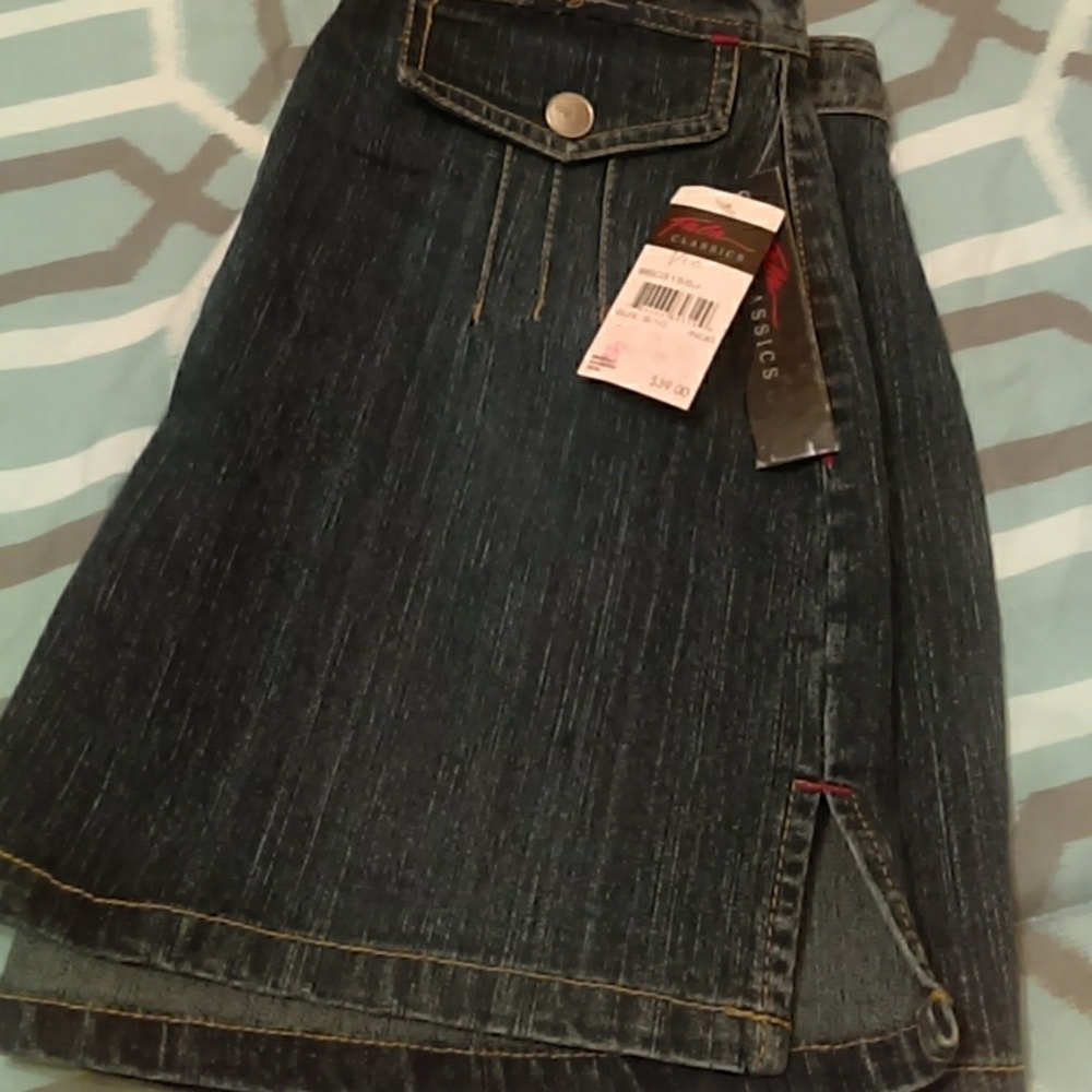 Fubu mini jean skirt